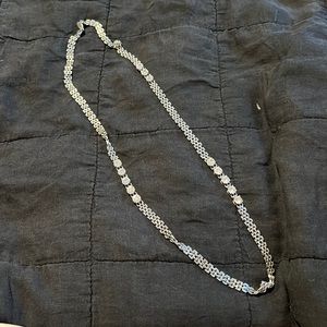 Ann Taylor Silver Long Necklace